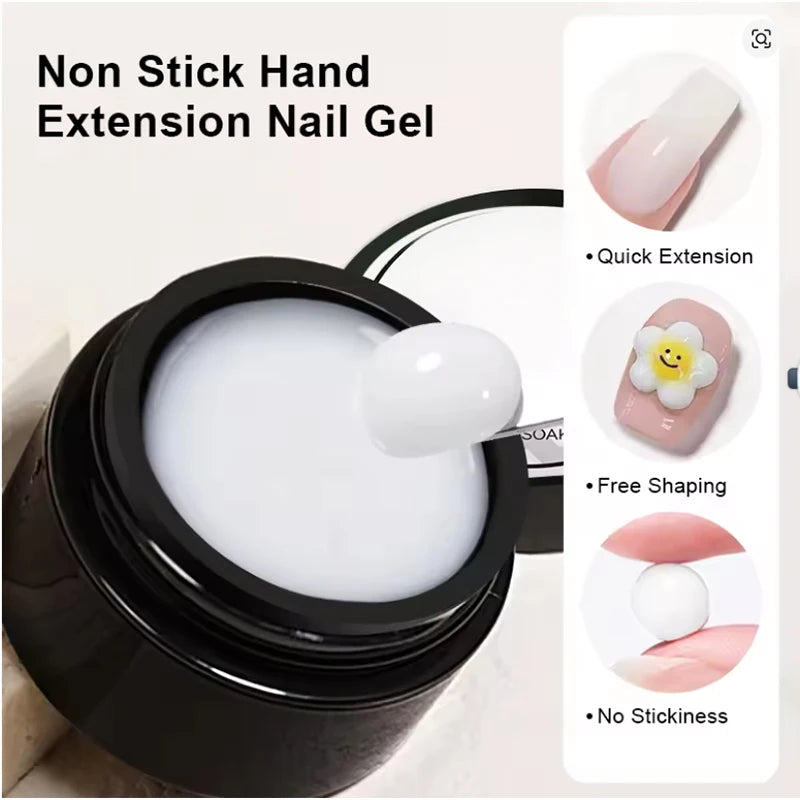 3D Multigel Non Stick Hand Extension Nail Carved Gel Polish 5D Qme