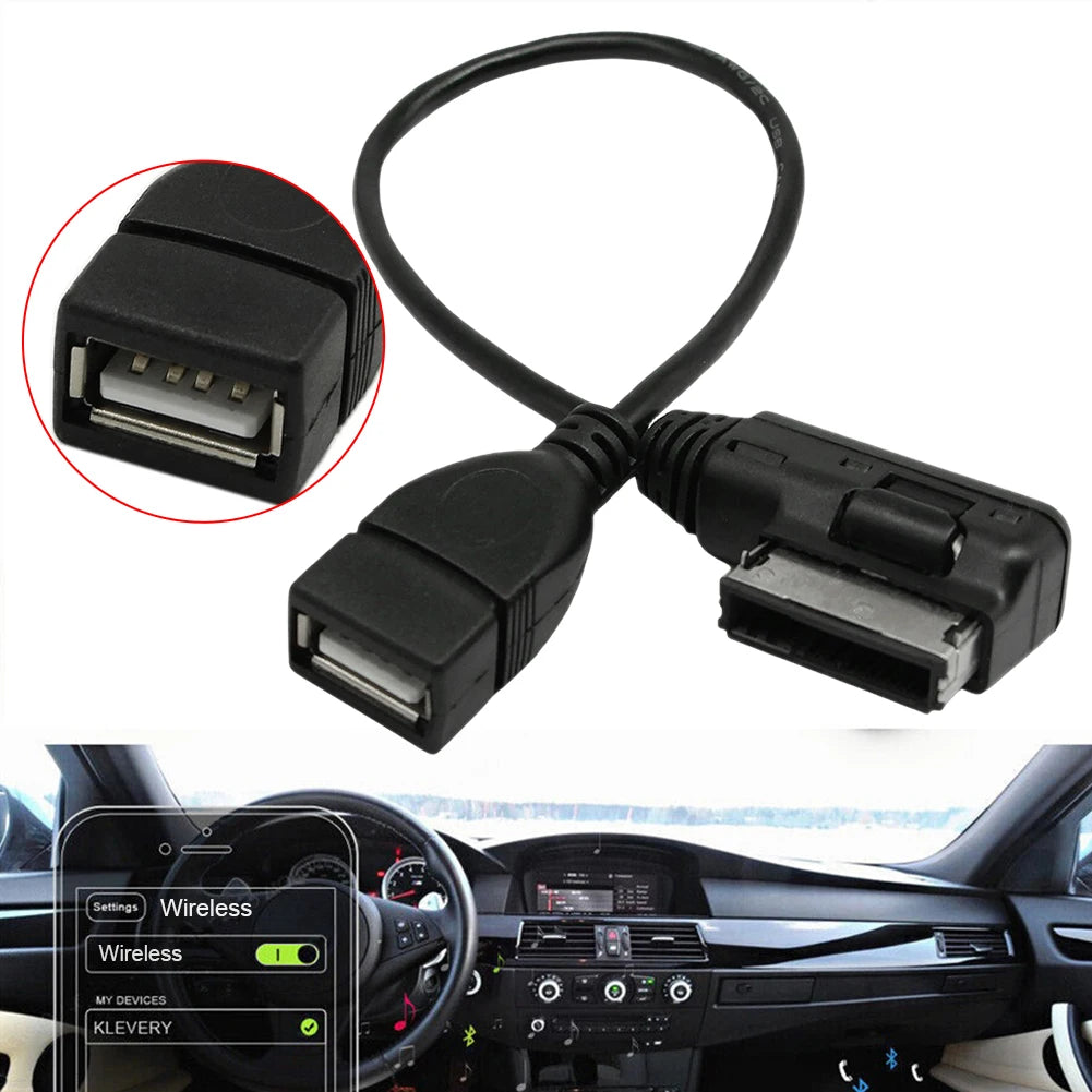 Audio AUX Adapter Data Wire MDI MMI AMI To USB Female Interface Music Media Adapter for Audi A6L Q5 Q7 A8 S5 A5 A4L A3 Qme