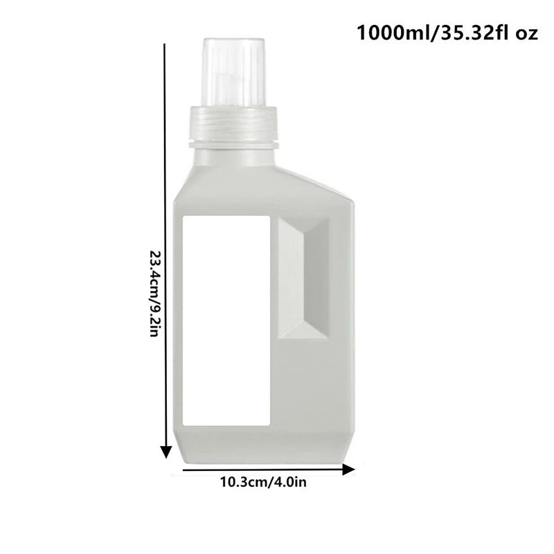 400 600 Large Capacity Softener Laundry Detergent Bottles Storage Qme 1000ml Gray