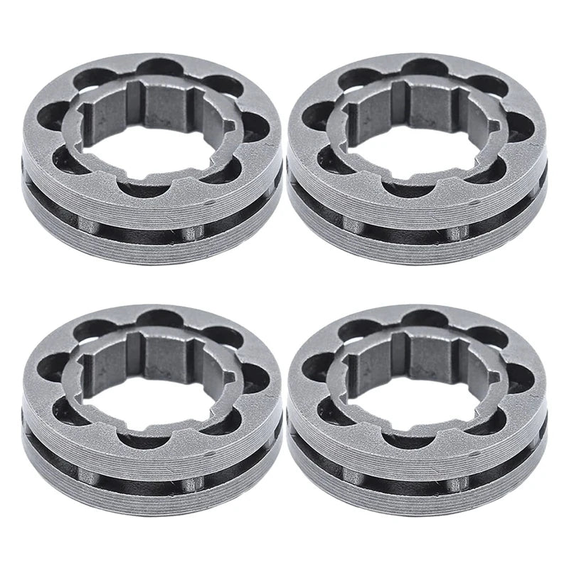 8Pcs 3/8 Inch 8T Sprocket Rim For STIHL 064 066 088 090 MS660 MS880 Husqvarna 394 395 Chainsaw Qme Silver NONE