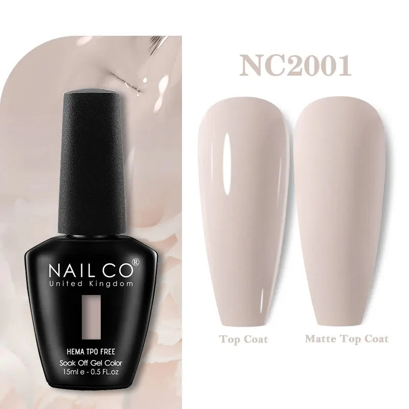 NAILCO Green Series Dark Gel Nail Polish Lasting Hybrid Base Matte