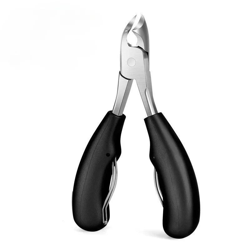 Curved Nail Clippers Extra Wide Mouth Thick Toenails Anti-splash Qme B