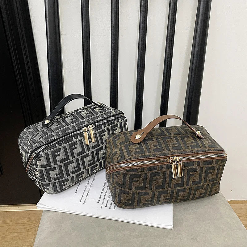 Travel Essential-large Makeup Bag Toiletry Organizer Waterproof Qme