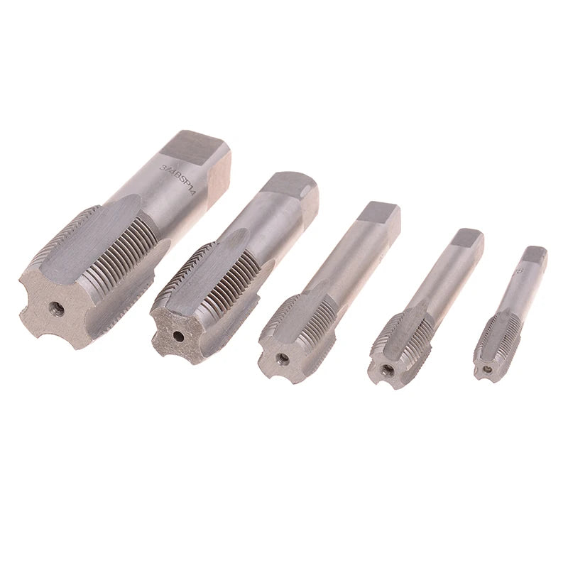 G1/8 1/4 3/8 1/2 3/4 HSS Taper Pipe Tap BSP Metal Screw Thread Cutting Tool Qme
