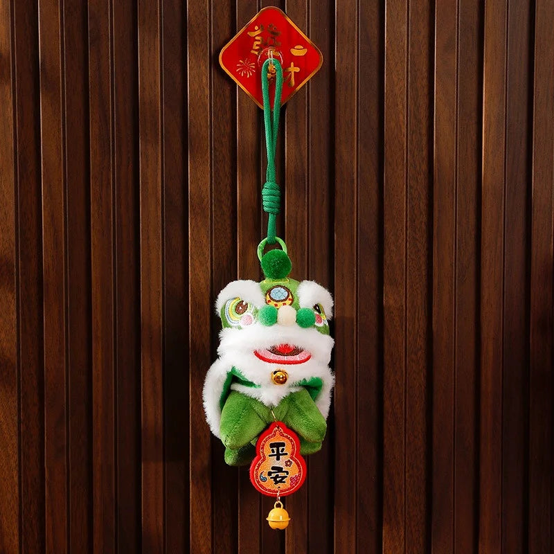 Cartoon Lion Dance Keychain Awakened Lion Chinese Style Lion Dance Pendant Doll Year Of Horse Chinese New Year Gift Qme style 5