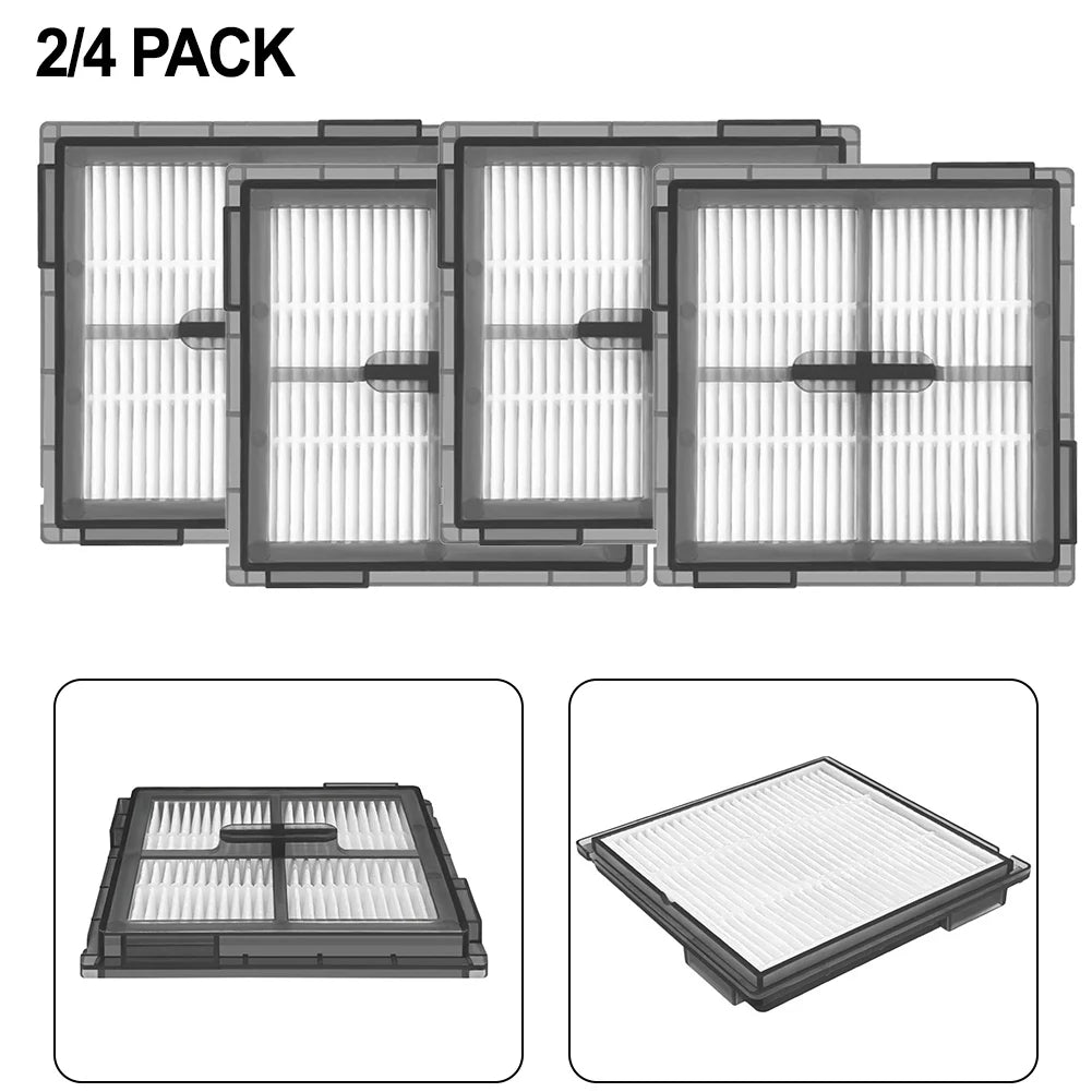 2/4 Pcs HEPA Filter Attachment For Roborock Q10 S5 / Q10 S5+ / Q10 VF / Q10 VF+ / Q10V / Q10V+ Vacuum Filter Accessories Qme