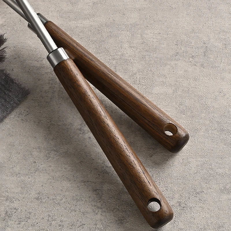Stainless Steel Wok Spatula Chef-specific Cooking Spoon Wooden Long Qme