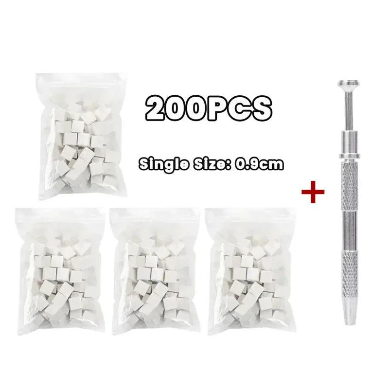 Mini 4 Claws Square Nail Art Sponge Nail Sponge Metal Grabber Set Multipurpose Blush Gradient Sponges Beauty Manicure Tools Qme 200 Set