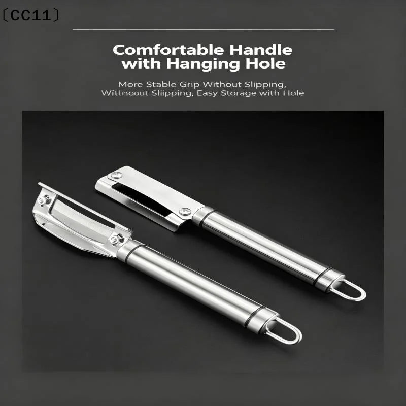 Multifunction Stainless Steel Vegetable Fruit Peeler Ergonomic Handle Qme
