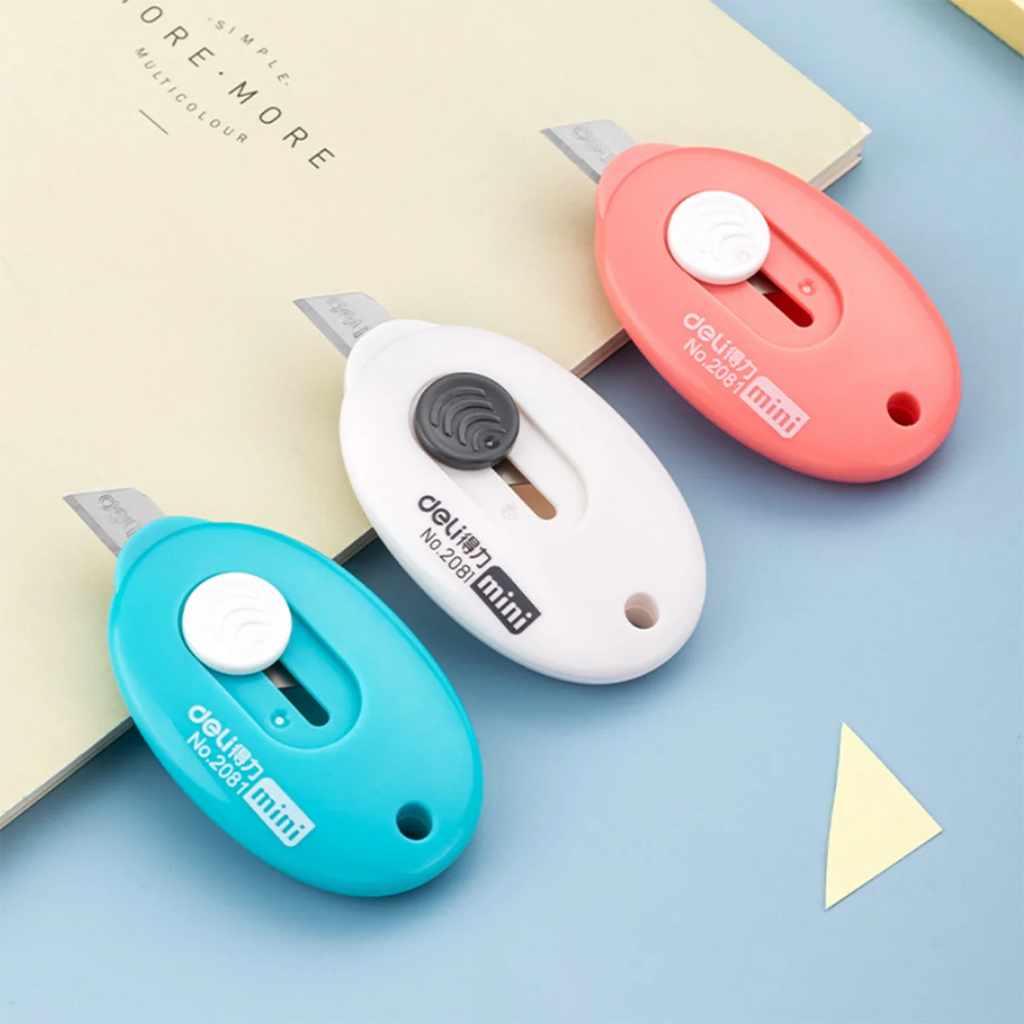 Courier Opening Knife Portable Multifunctional Courier Unboxing Knives Retractable Self-Locking Rebound Art Cutter Tool Qme