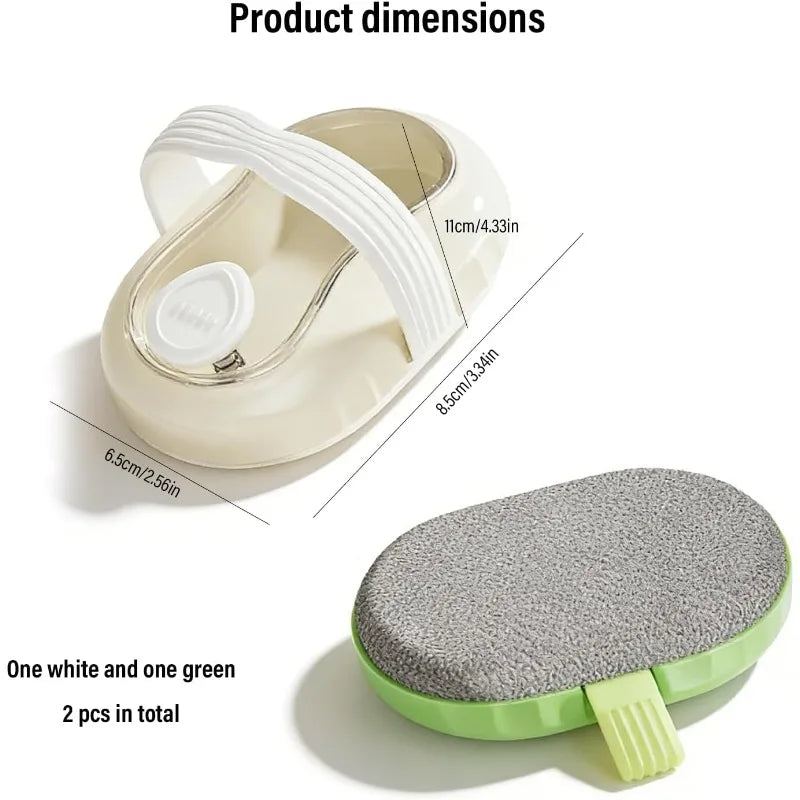 Portable Soft Skin Cleansing Brushes Liquid Dispensing Shower Gel Qme