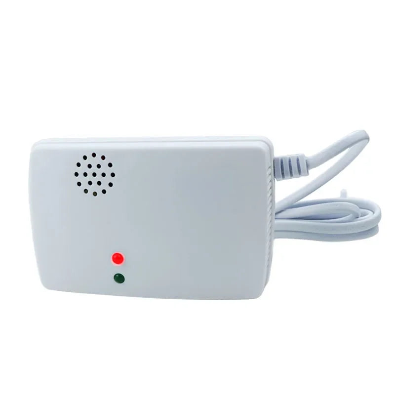 AT-300 Natural Gas Sensitive Detector Alarm Independent Gas Detector Sensor Wall Hanging Within 1 M From Ceiling Board Qme US Plug