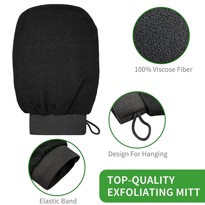 Moroccan Shower Exfoliating Glove Hammam Bath Body Cleaning Scrub Qme