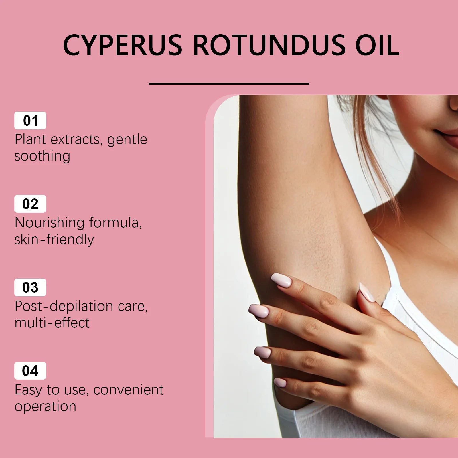 Cyperus Rotundus Oil Hair Removal After Skin Calming Essence Anti Dry Qme