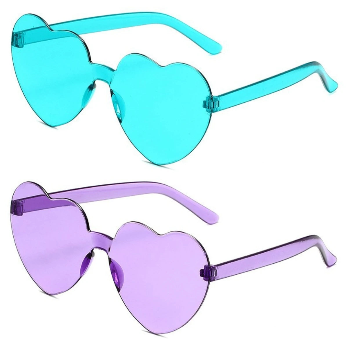 Heart Sunglasses Retail /Wholesale 5-15PCS Wedding Bachelorette Bridesmaid Beach Party Multi-Color Photo Props Gifts Qme
