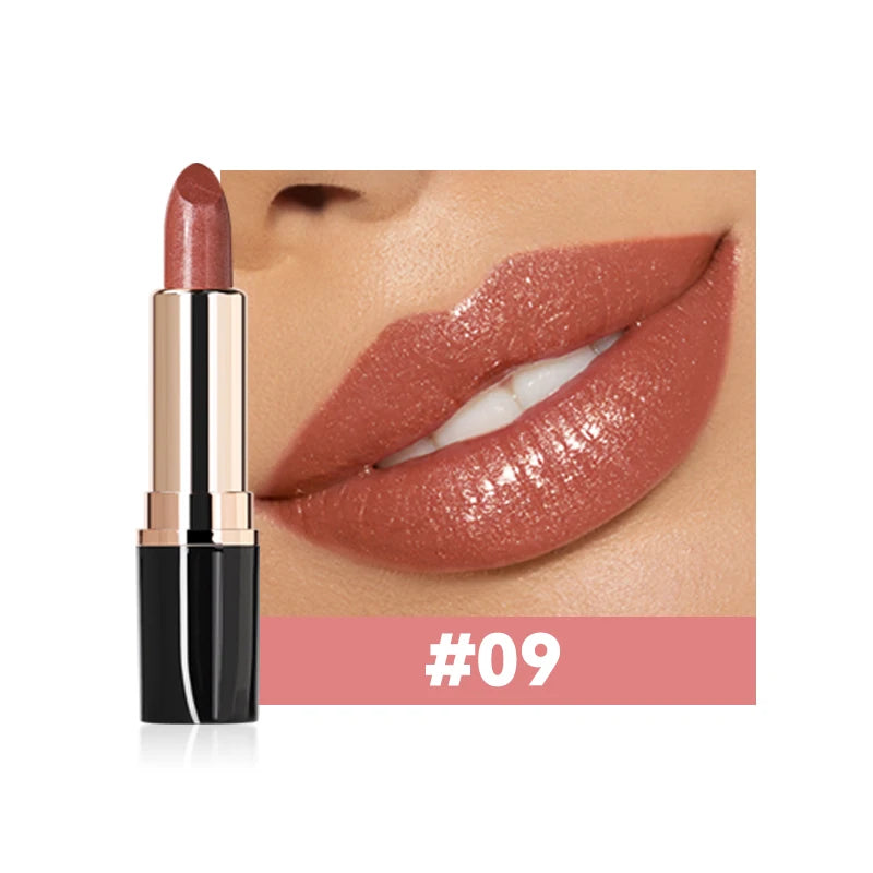 Waterproof Shiny Lipstick Long-lasting Retention Multiple Colors Qme 09