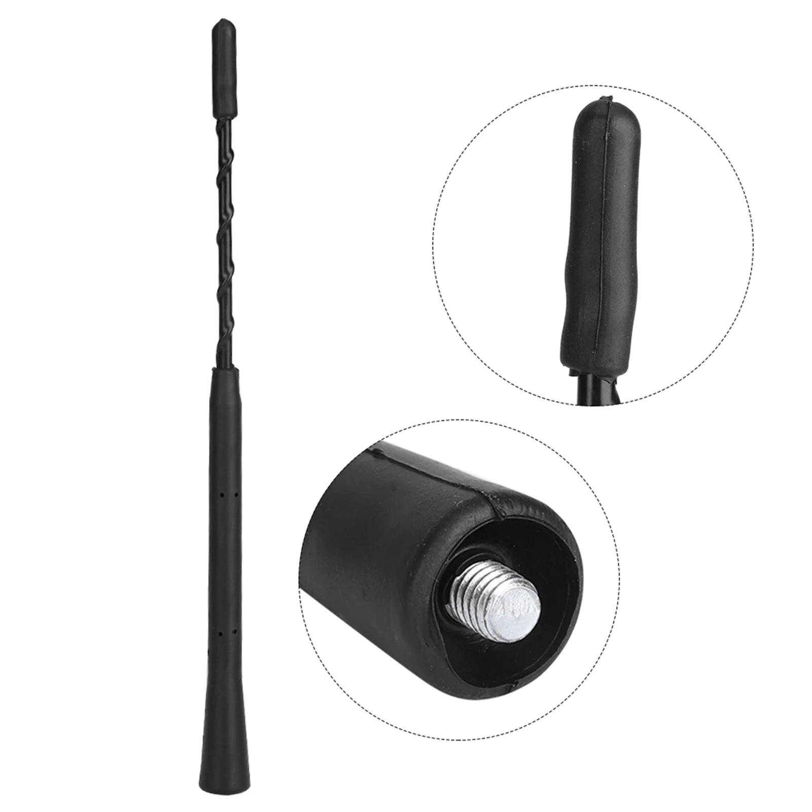 Automotive Antennas Car Aerial Car Antenna Mast Screw Whip Roof Antenna Aerial AM FM for For Qme