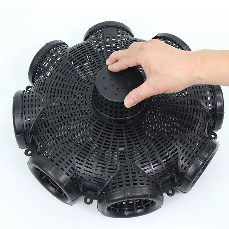 8 Holes Upgraded Catch Loach Lobster Yellow Eel Cage Outdoor Fishing Qme