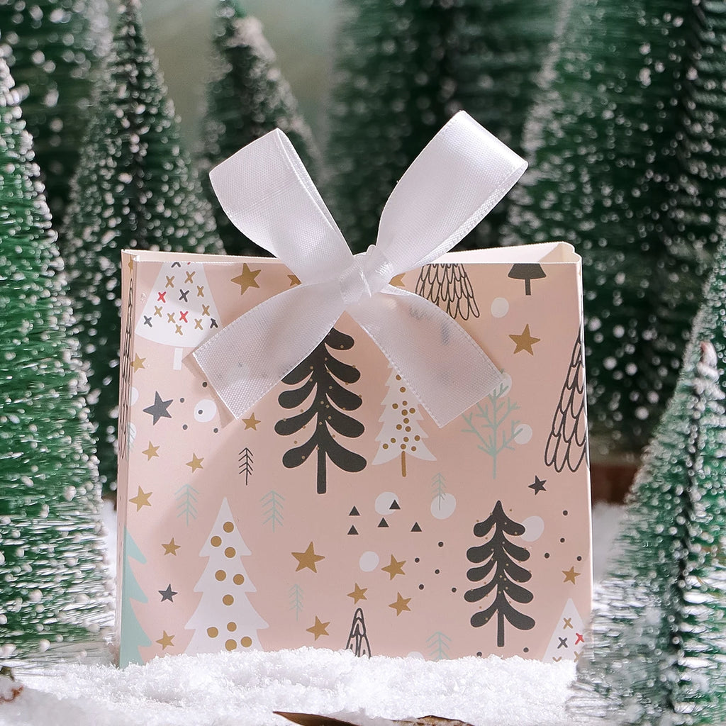 10-Pack Christmas Gift Boxes with Mini Holiday Gift Bags in Assorted Patterns for Candies, Chocolates and Small Gifts | Ideal Ch Qme C Other Other