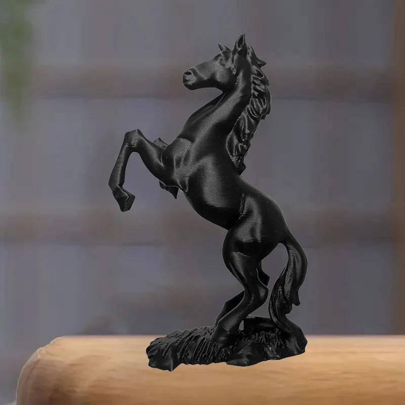 3D Printed Horse Statue Pegasus Sculpture Modern Animal Art Decor Qme