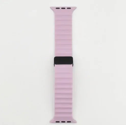 Strap For Apple watch band 49mm 45 44 40 41 38 42mm silicone magnetic buckle bracelet iWatch Ultra series 7 6 3 se 8 9 Ultra 2 Qme Lavender for Ultra 2 49mm