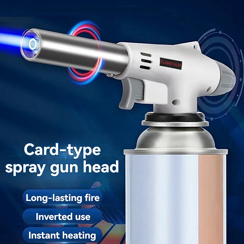Gas Torch Flame Blowtorch Cooking Soldering Butane AutoIgnition Gas-Burner Lighter Heating Welding Gas Burner Flame Qme