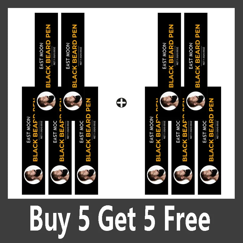 Instant Beard Filler Pen With Brush Comb Disposable Waterproof Moustache Beard Coloring Pen Filling Enhancer Hair Beard Stuffing Qme Buy 5 Get 5 Free