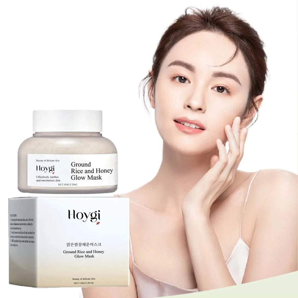 Rice & Honey Face Mask Moisturizing Fade Dark Spot Hydrating Repair Brightening Shrink Pore Hydrating Mask Glowing Skin Care Qme