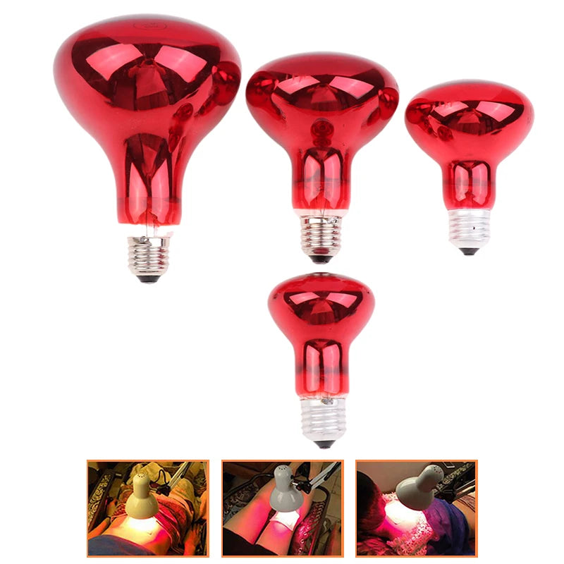Multi Functional Red Heat Lamp Bulb 60W 100W 150W Near Infrared E27 Qme