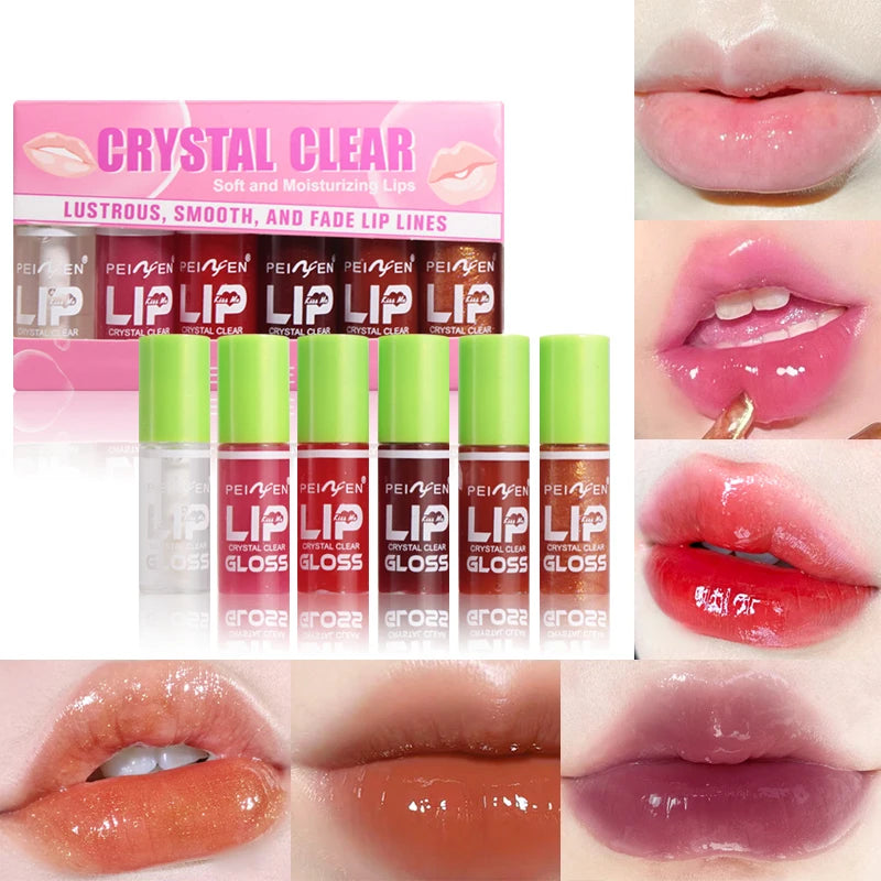 Lip Care Essence Oil Gloss Moisturizing Weakening Lines Priming Qme 6pcs