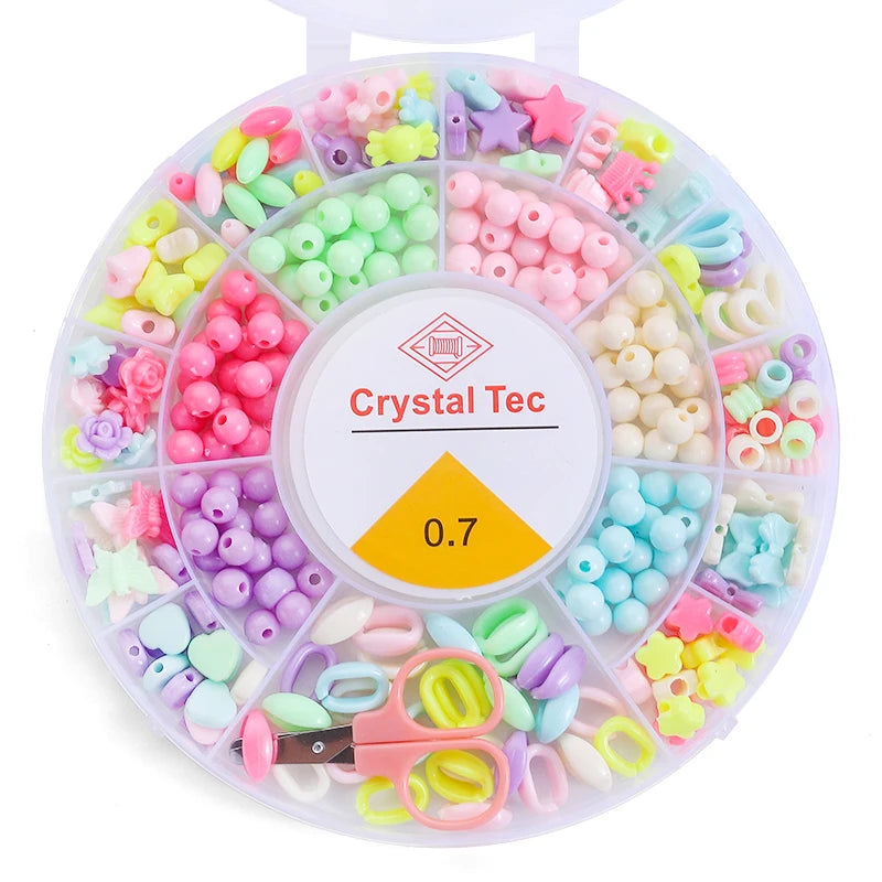 Clay Beads Bracelet Making Kit Seed Letter Alphabet DIY Art Craft Beads Kit with Charms for Jewelry Making Crafts Gifts 8 Styles Qme kit 7