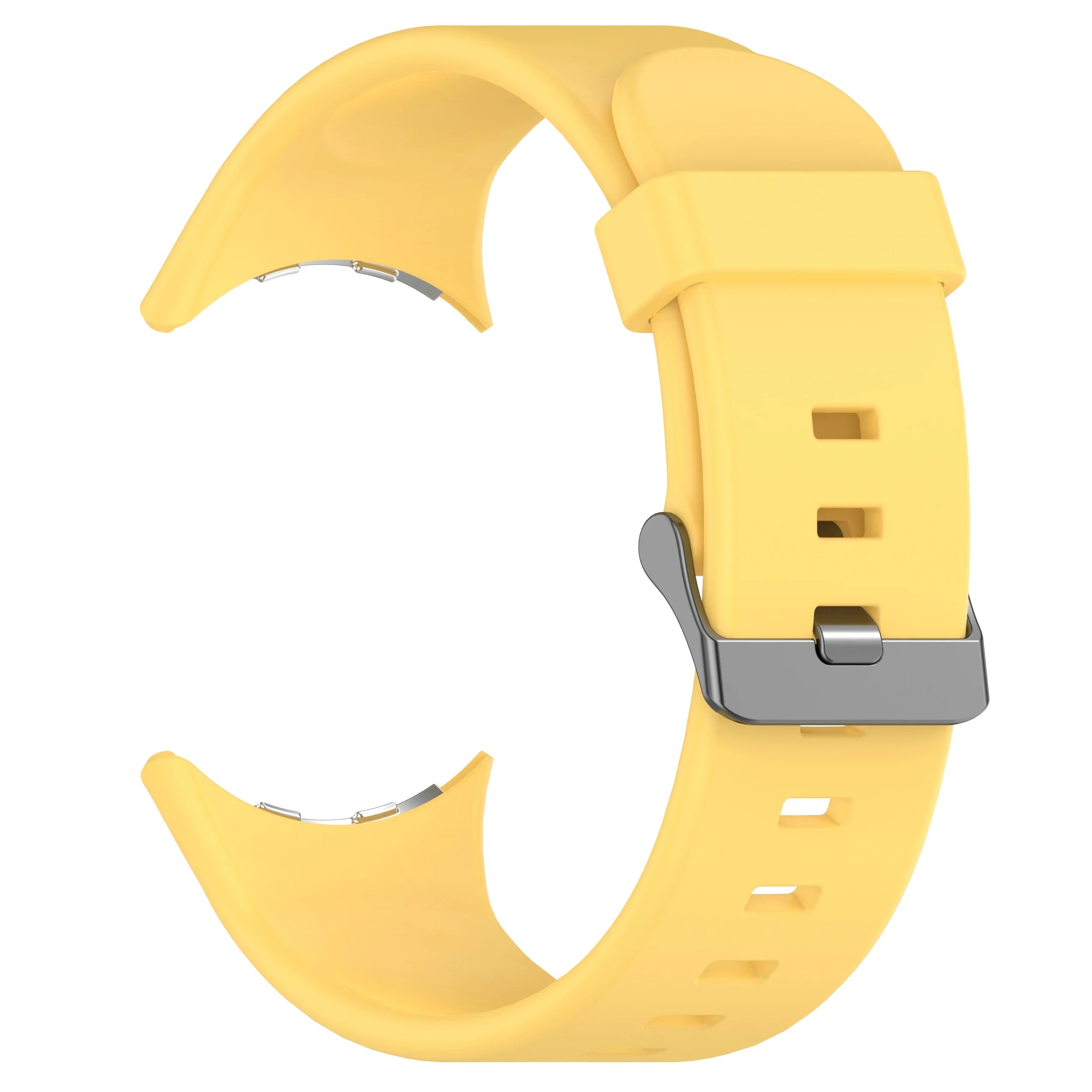 Silicone Strap for Google Pixel Watch 3 45mm Replacement Sport Bracelet Correa for Pixel Watch 3 Band Accessories Qme Yellow Pixel Watch 3 45mm