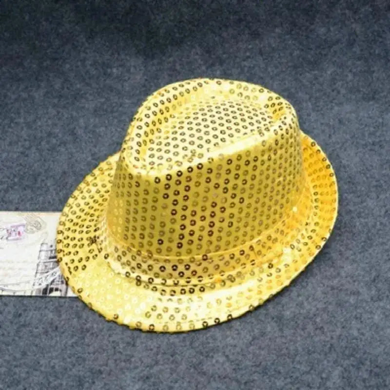 Stage Performance Sequined Hip-hop Hat Children's Day Dance Jazz Men Qme