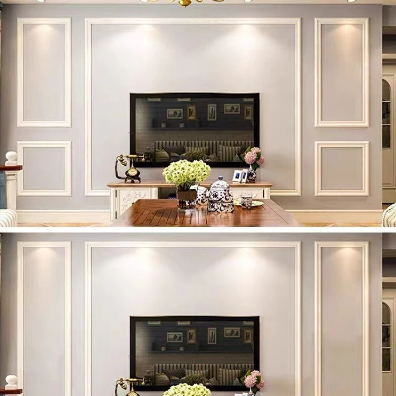 Self-Adhesive PVC Decorative Molding Trim, Flexible Peel And Stick Wall Border For Home DIY Decor Qme