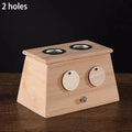 1/2Holes Bamboo Moxa Stick Burner Moxibustion Therapy Box Herbal Medicine Accessory Warm Acupuncture Point Massage Meridian Qme 2 Holes