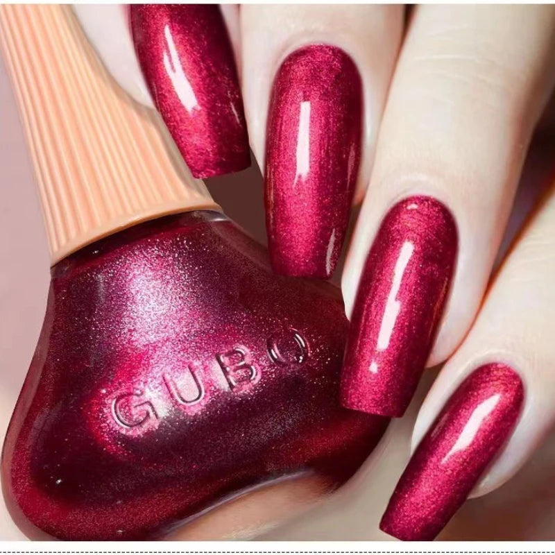 45 Colors Nail Polish Oil-based Nails Polish No-bake Quick Dry Non-tear Small Glitter Nail Gel Transparent Red Nail Art Qme