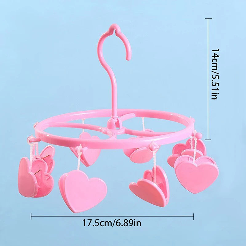 Underwear Drying Rack Household Heart Storage Laundry Home Cute Qme