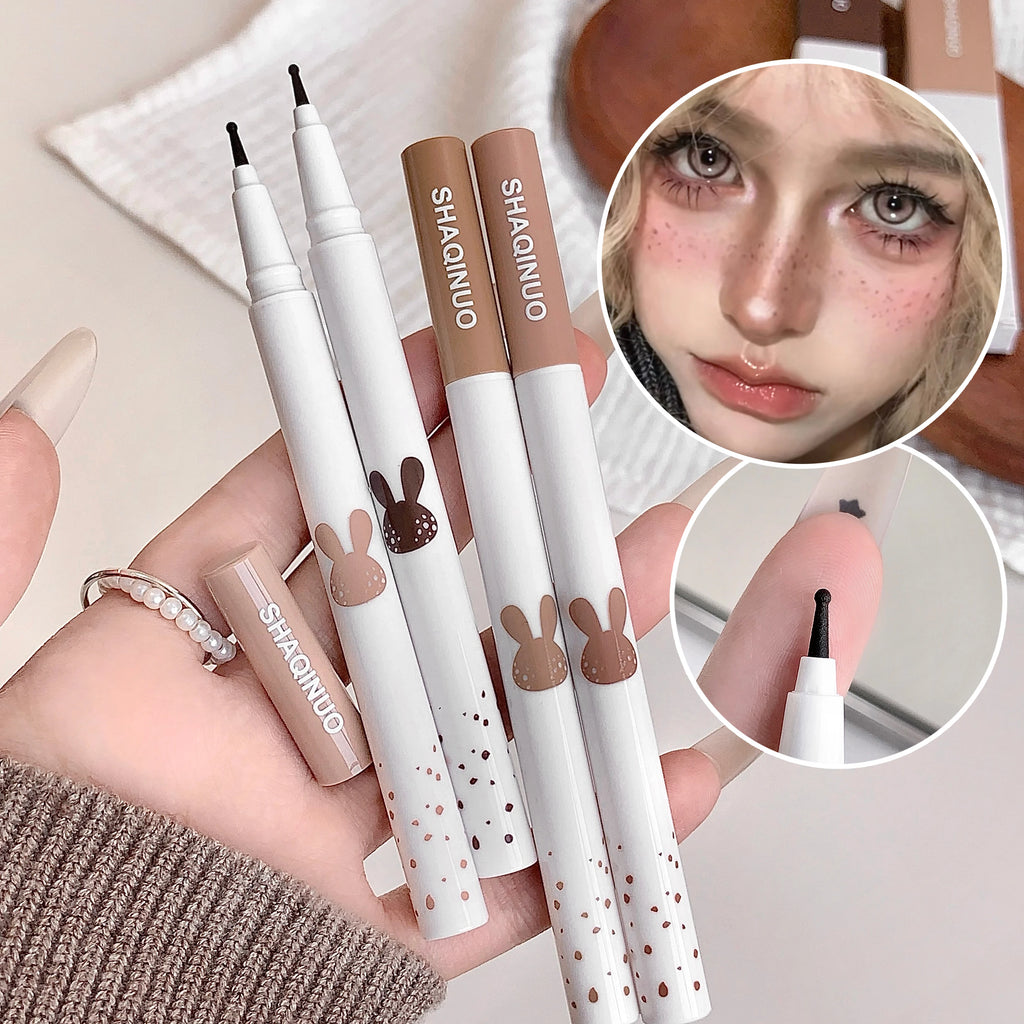 Face Freckles Pen SHAQINUO Natural Waterproof Lifelike Fake Long Qme
