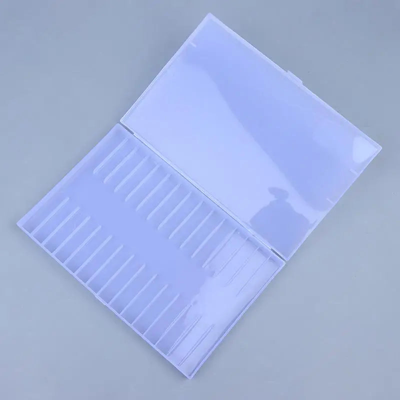 Multislot Pen Storage Box Hard Plastic Stationery Display Holder Qme