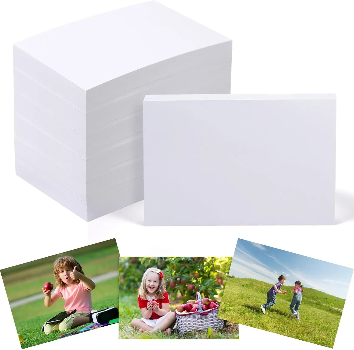 3.5 X 5 Inch High Glossy Photographic Paper Waterproof Professional Photo Paper Works with All Inkjet Printers 230g Qme