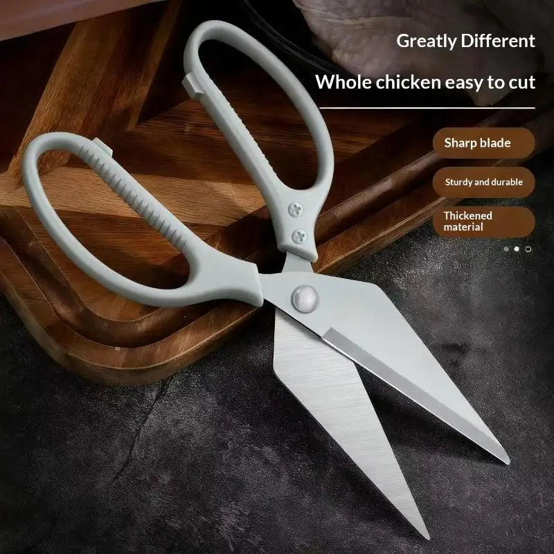1Pcs Heavy Duty Kitchen Scissors With Thickened Steel Blades And Nonslip Handle For Home Cooking Food Prep Qme A