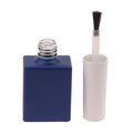 Blue Glass Nail Polish Bottle Brush Empty Refillable Container Gel Qme bottle