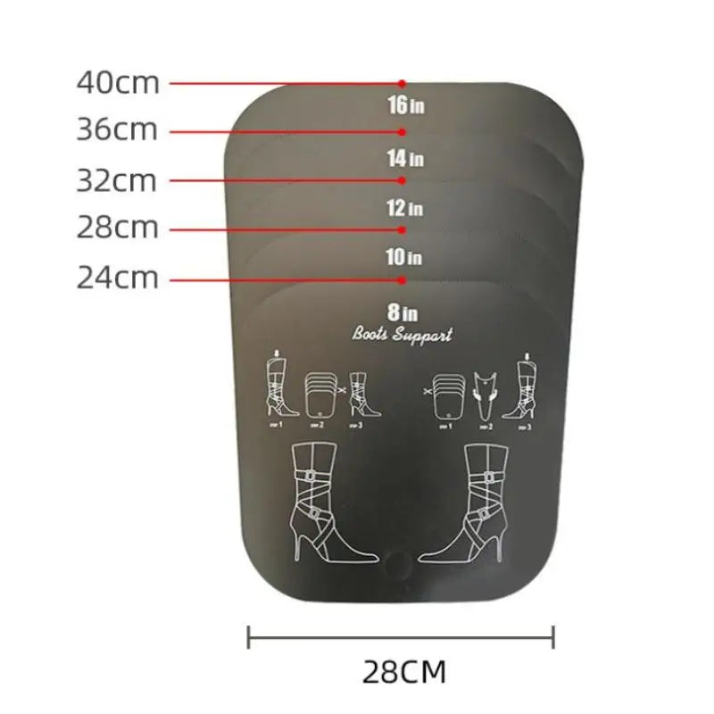 White Black Boot Shaper Stand Form Inserts Tall Support Keep Boots Qme