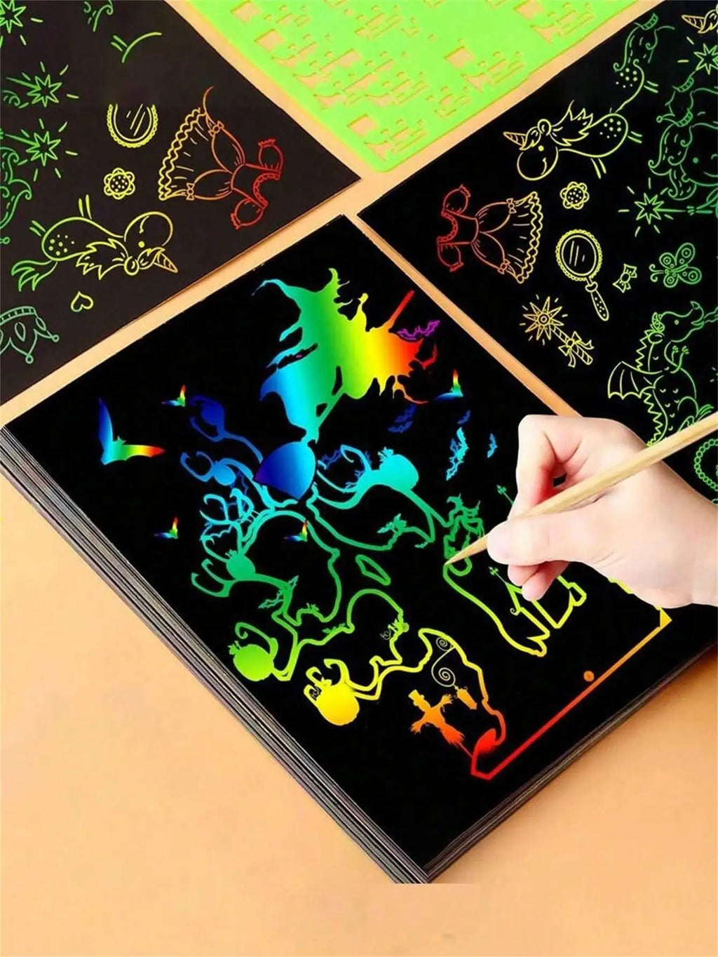 10 Funny Graffiti Scratch Art Papers 21 0 X 8 27 DIY Crafts Birthday Qme