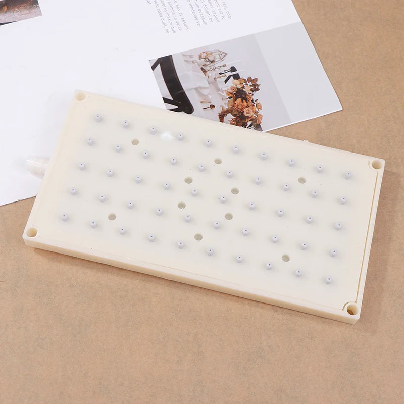 1PC ABS 22X10.9cm Rectangular Shower 10mm Intubation Type Interface Shower Head 5 * 10 Hole Top Spray Shower Head Accessories. Qme