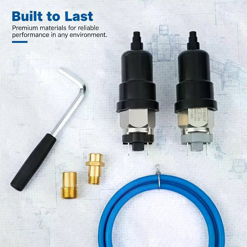1Pcs G1/8 G1/4 Automatic Controller QPM11 NO NC Adjustable Air Pressure Switch 0.1-1Mpa Hydraulic Diaphragm Qme