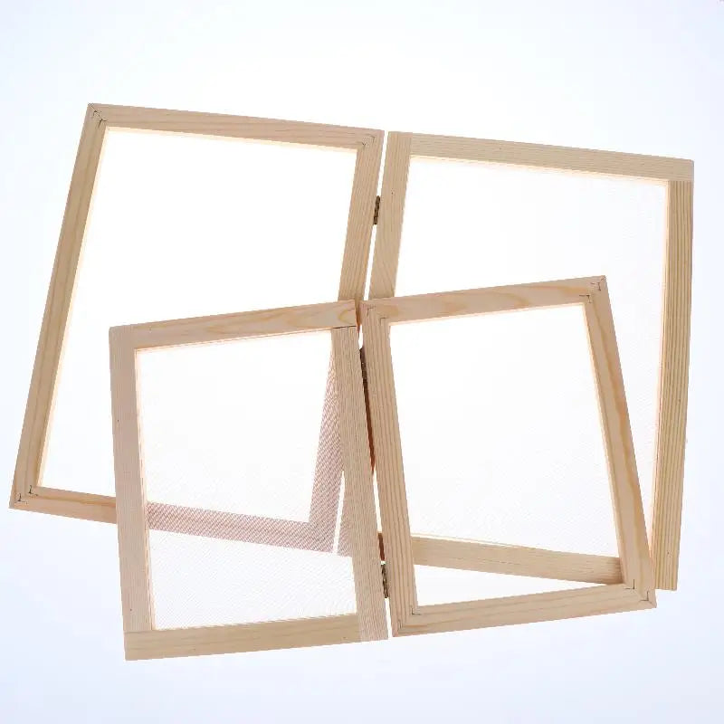Paper Making Frame Screen DIY Wood Papermaking Mould Crafts Handcraft Qme