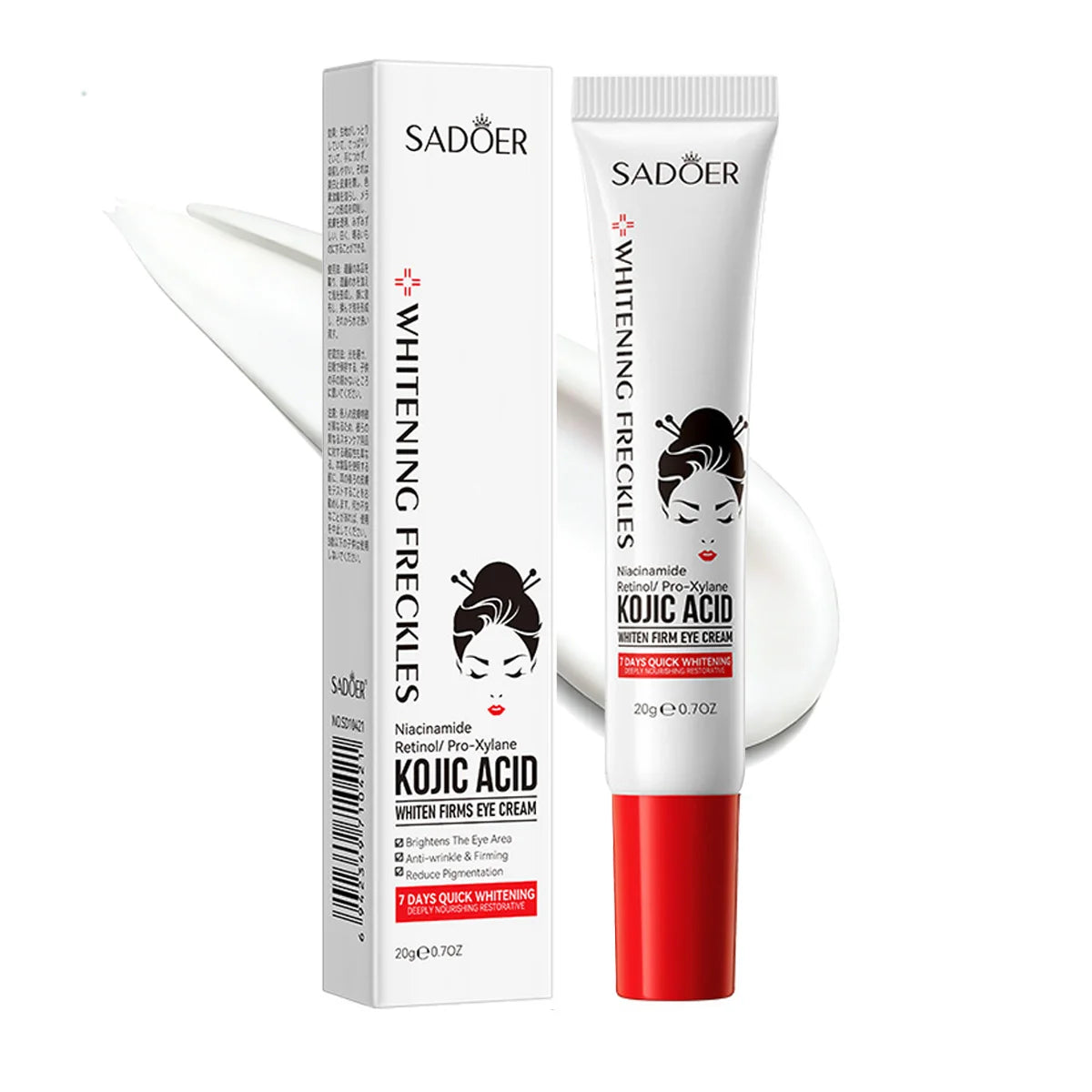 Kojic Acid Whitening Spot-removing Eye Cream Niacinamide Retinol Qme