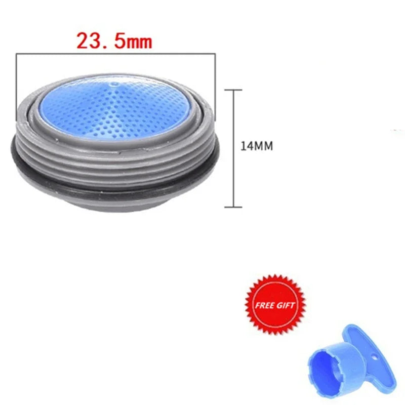 Kitchen Faucet Aerator M24 M21 M18 M16 Female Thread Water Saving Bathroom Taps Plastic Bubbler with Wrench Kitchen Accessories Qme 24mm