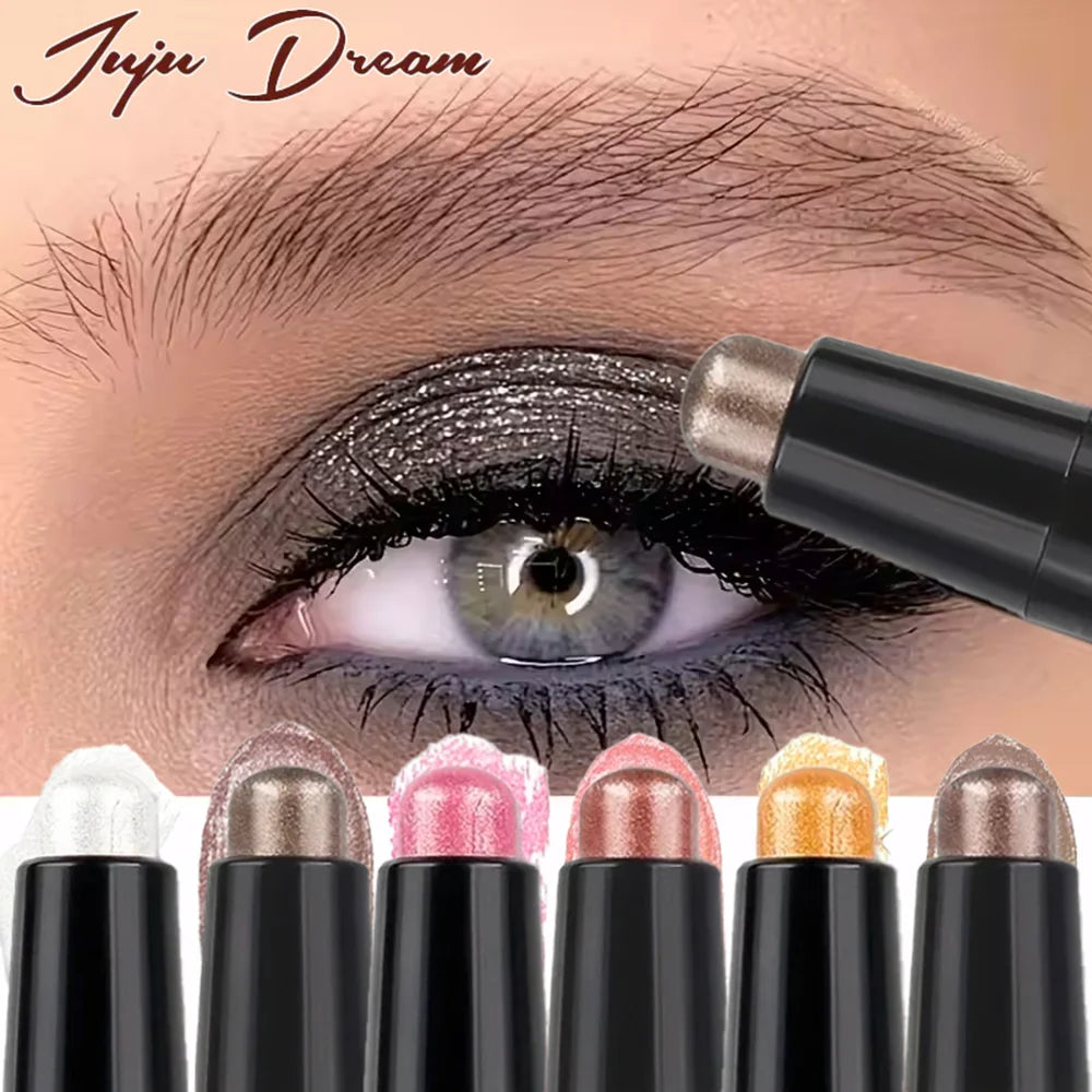 Double-headed Eyeshadow Stick Glitter Matte Long-lasting Waterproof Qme